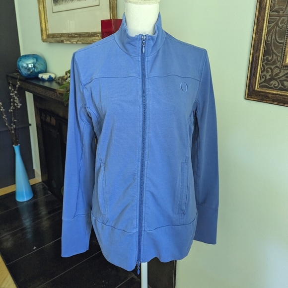 Oprah Winfrey The Oprah Store Full Zip Sweatshirt Jacket Periwinkle Women's XL 2 - Picture 2 of 9